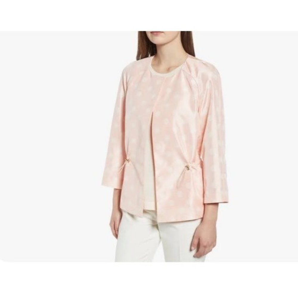 Jacket Anne Klein Dot Pattern Toggle Detail Cardi… - image 3